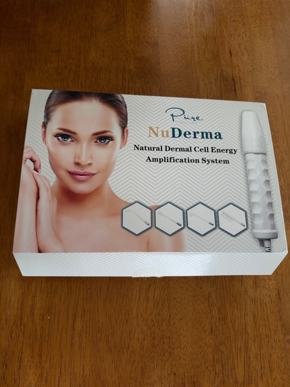 Pure Daily Care NuDerma Handheld Skin Therapy Wand Machine w/Neon – Anti-Aging